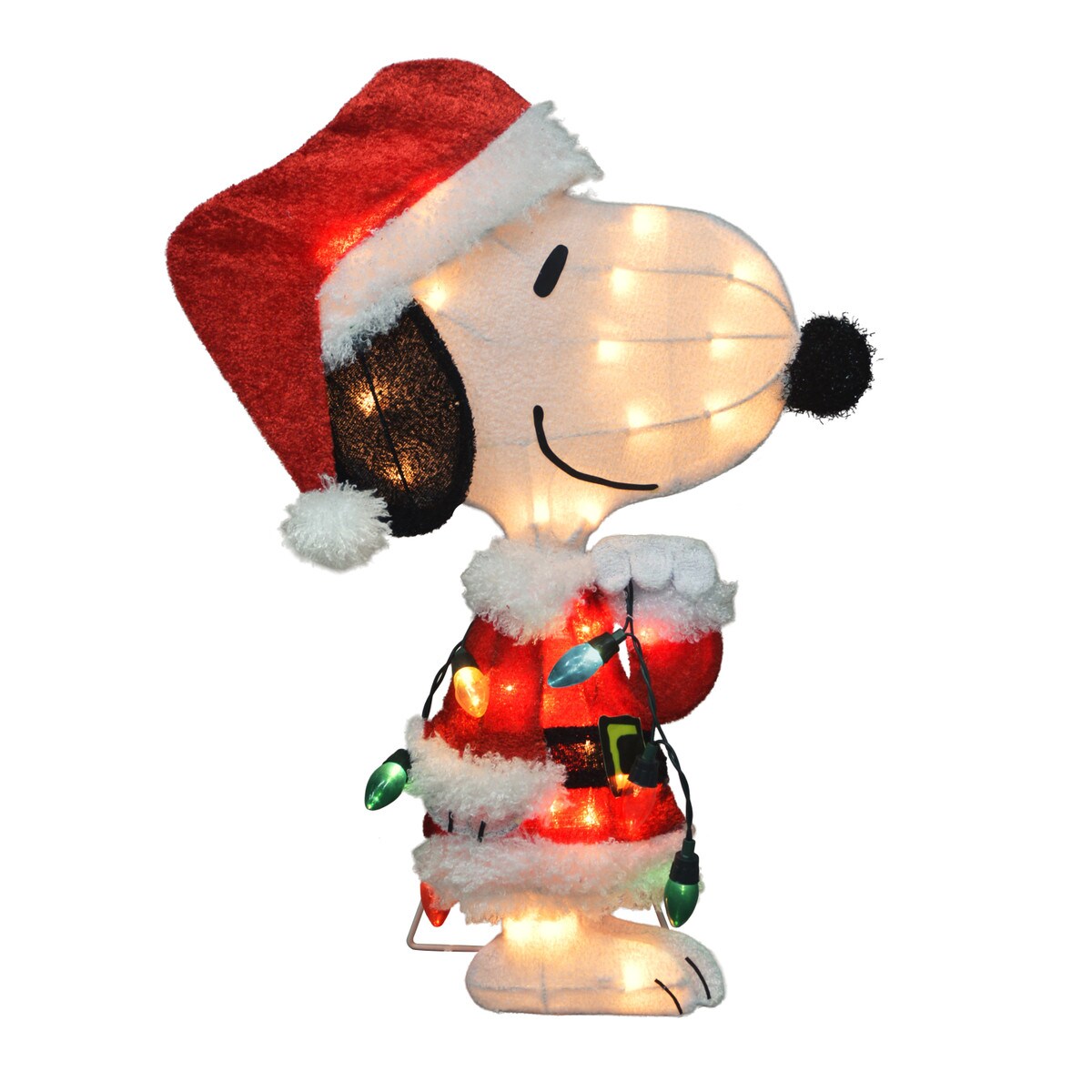 Peanuts© Santa Snoopy With Lights