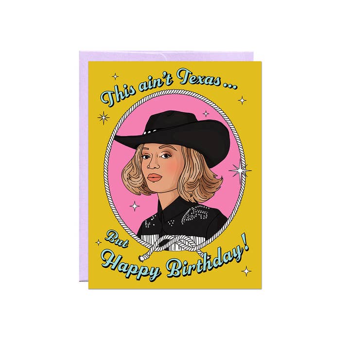 Beyonce Texas Birthday Card