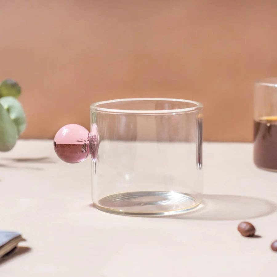 Retro Tea Glass Set - Pink