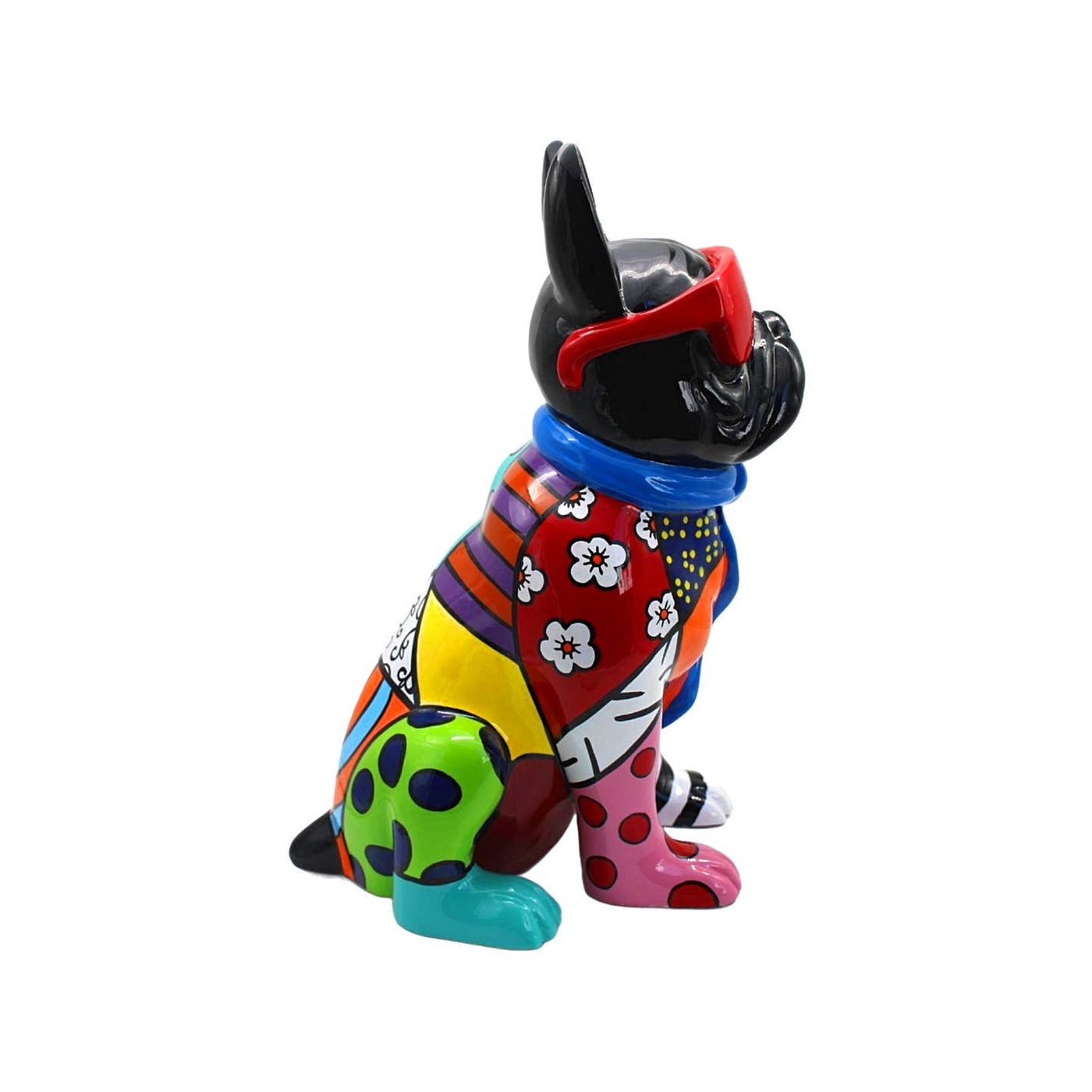 Groovy French Bulldog With Glasses - 14" Tall