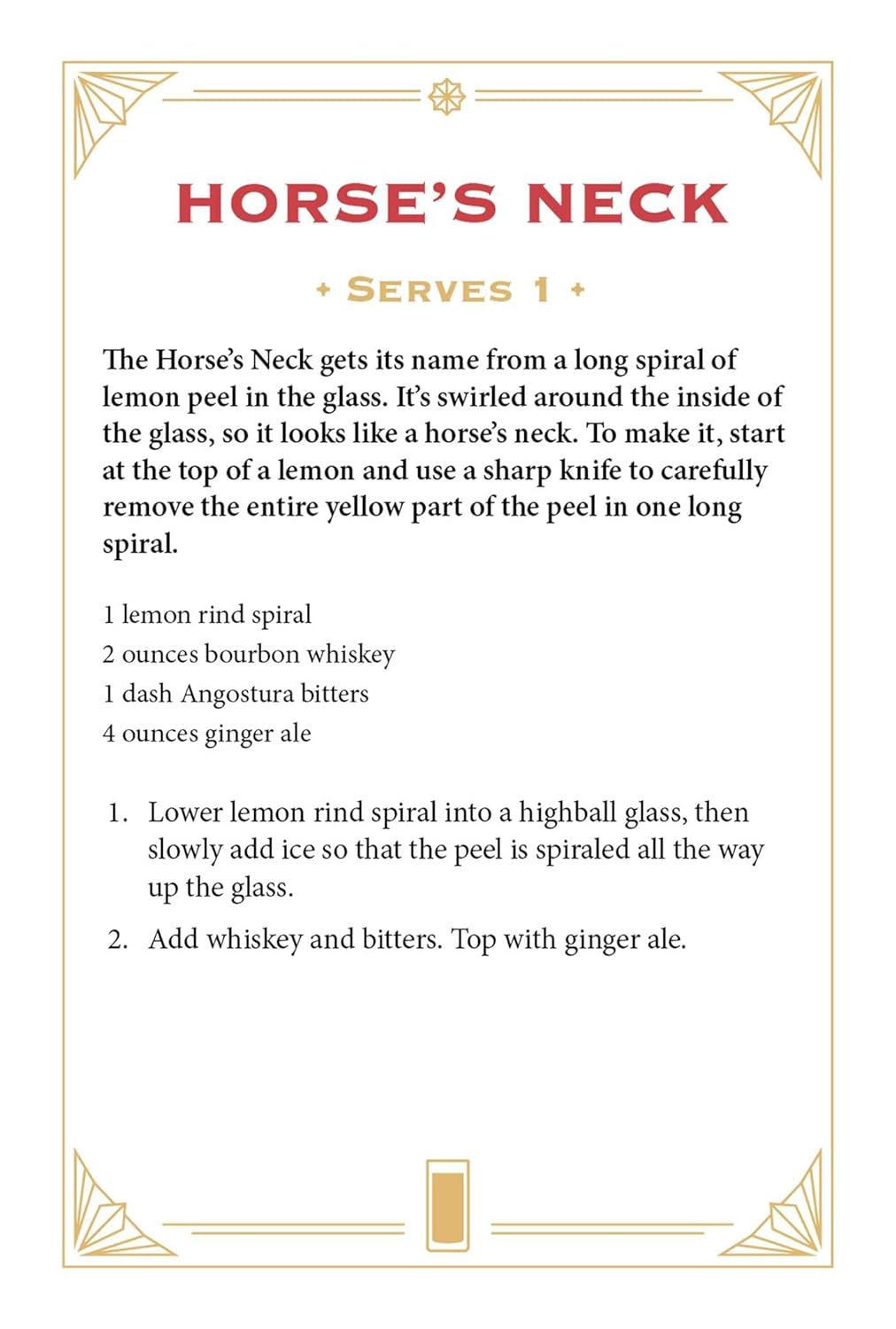 Whiskey Cocktail Cards A-Z