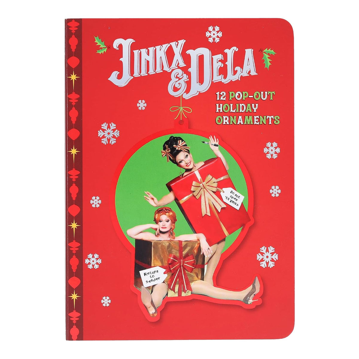 Jinkx & DeLa 12 Pop-Out Holiday Ornaments