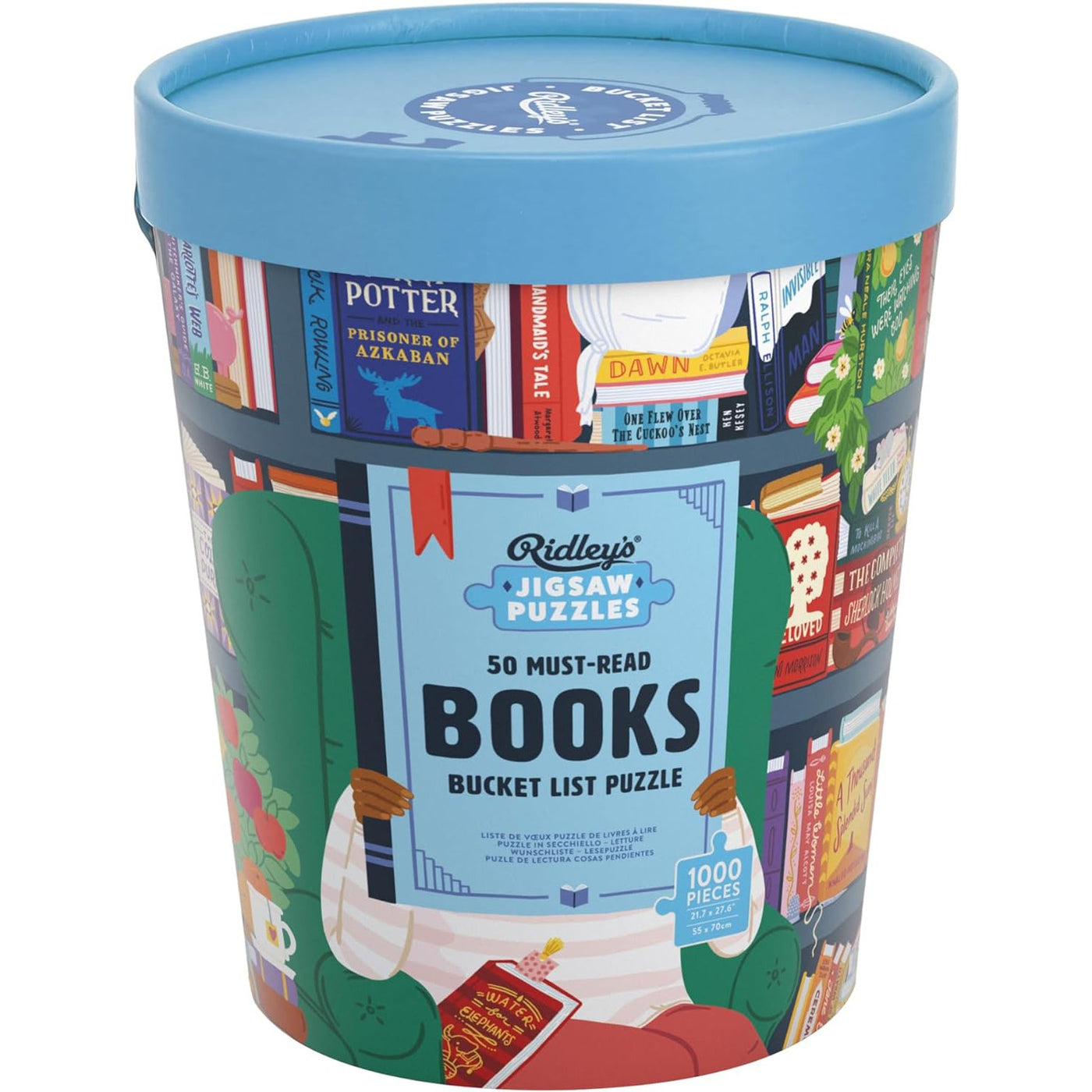 50 Must Read Books Bucket List 1000 Piece Puzzle