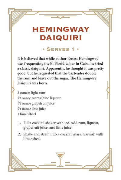 Rum Cocktail Cards A-Z
