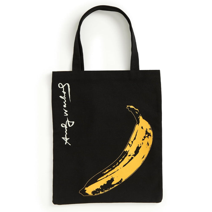 Andy Warhol: Banana Black Canvas Tote Bag