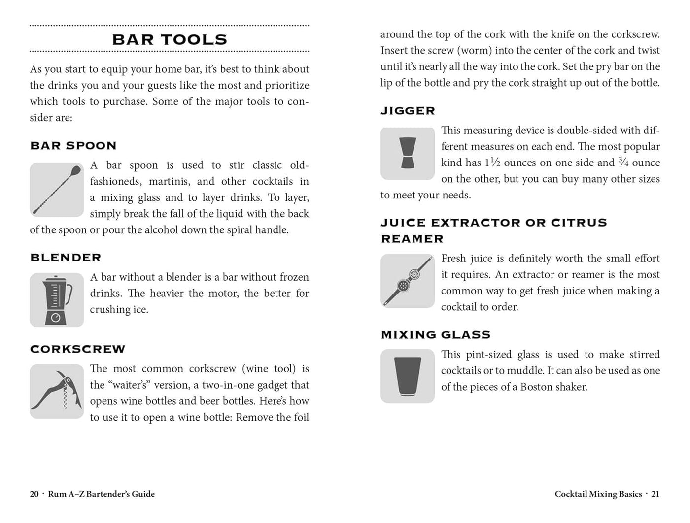 Rum Cocktail Cards A-Z