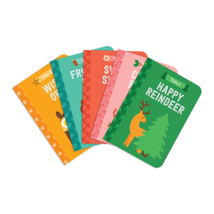 Petit Collage Musical Tin: 12 Tales of Christmas – 12 Holiday Stories with Wind‑Up Music in Festive Keepsake Tin