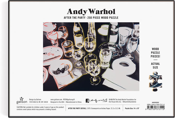 Andy Warhol: After The Party 250 Piece Wood Puzzle