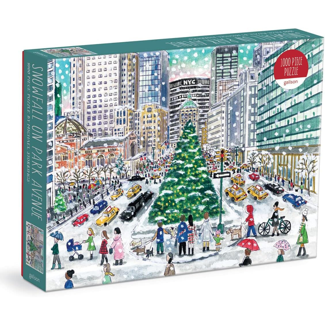 Michael Storrings Snowfall On Park Avenue 1000 Piece Puzzle