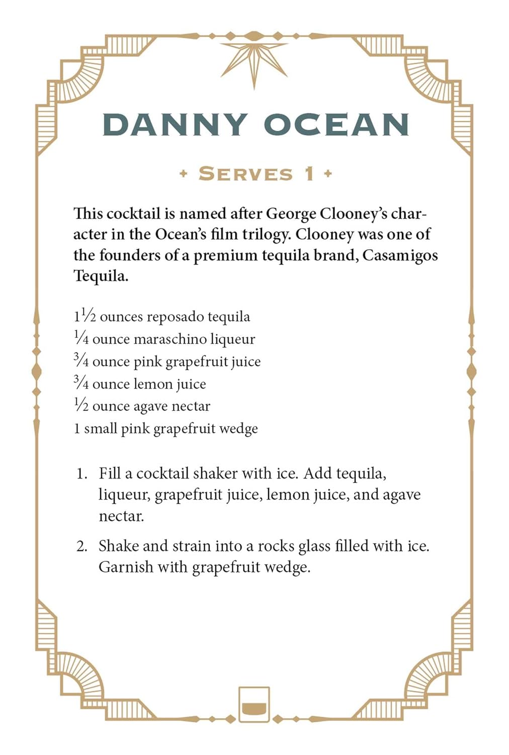 Tequila Cocktail Cards A-Z