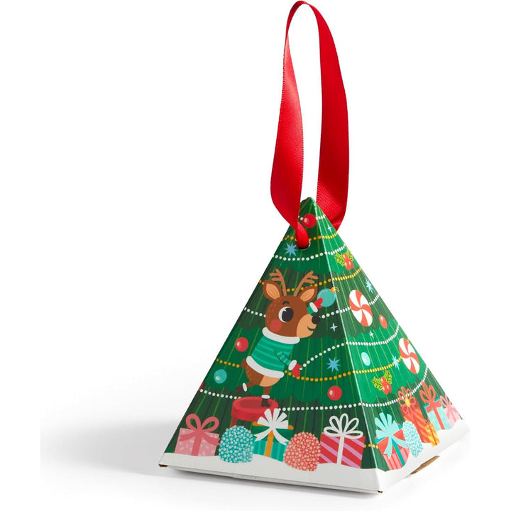 Reindeer Snow Globe – 48 Piece Pyramid Shaped Puzzle Ornament