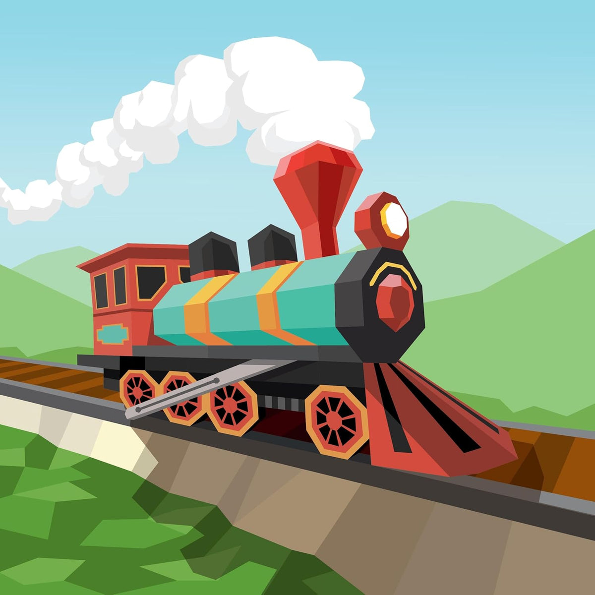 Paint By Sticker Kids: Trucks, Trains & More - Just Fabulous Palm Springs