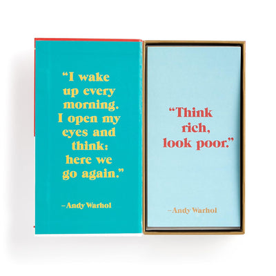 Andy Warhol Philosophy Notecards