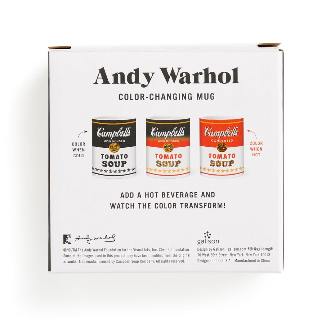 Andy Warhol: Soup Can Color Changing Ceramic Mug