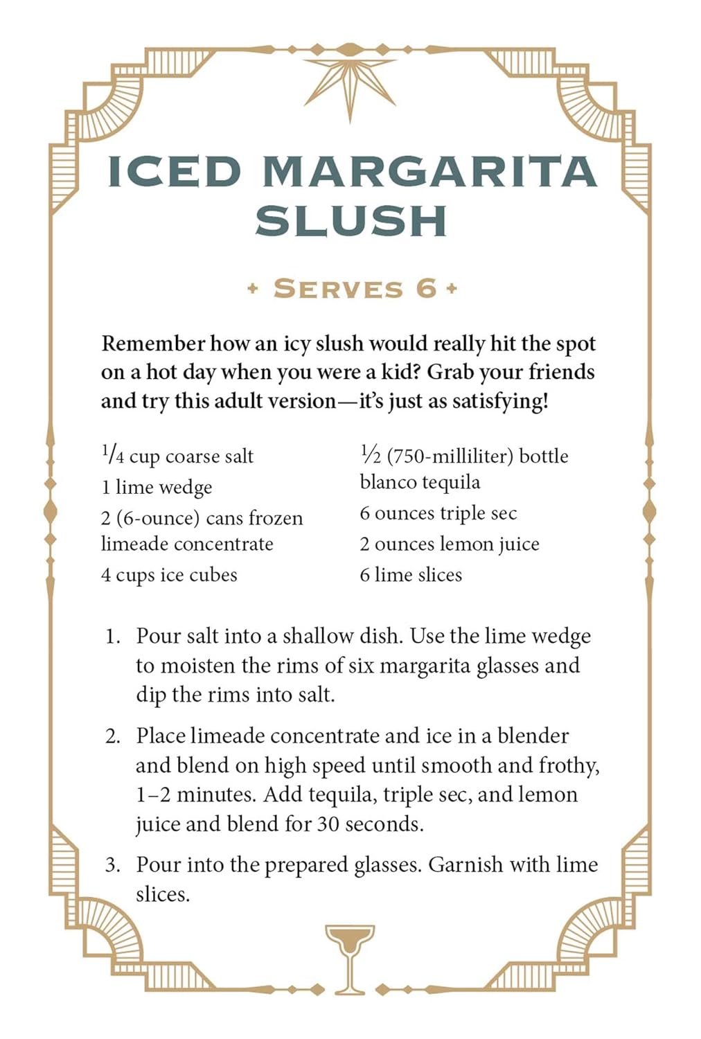 Tequila Cocktail Cards A-Z