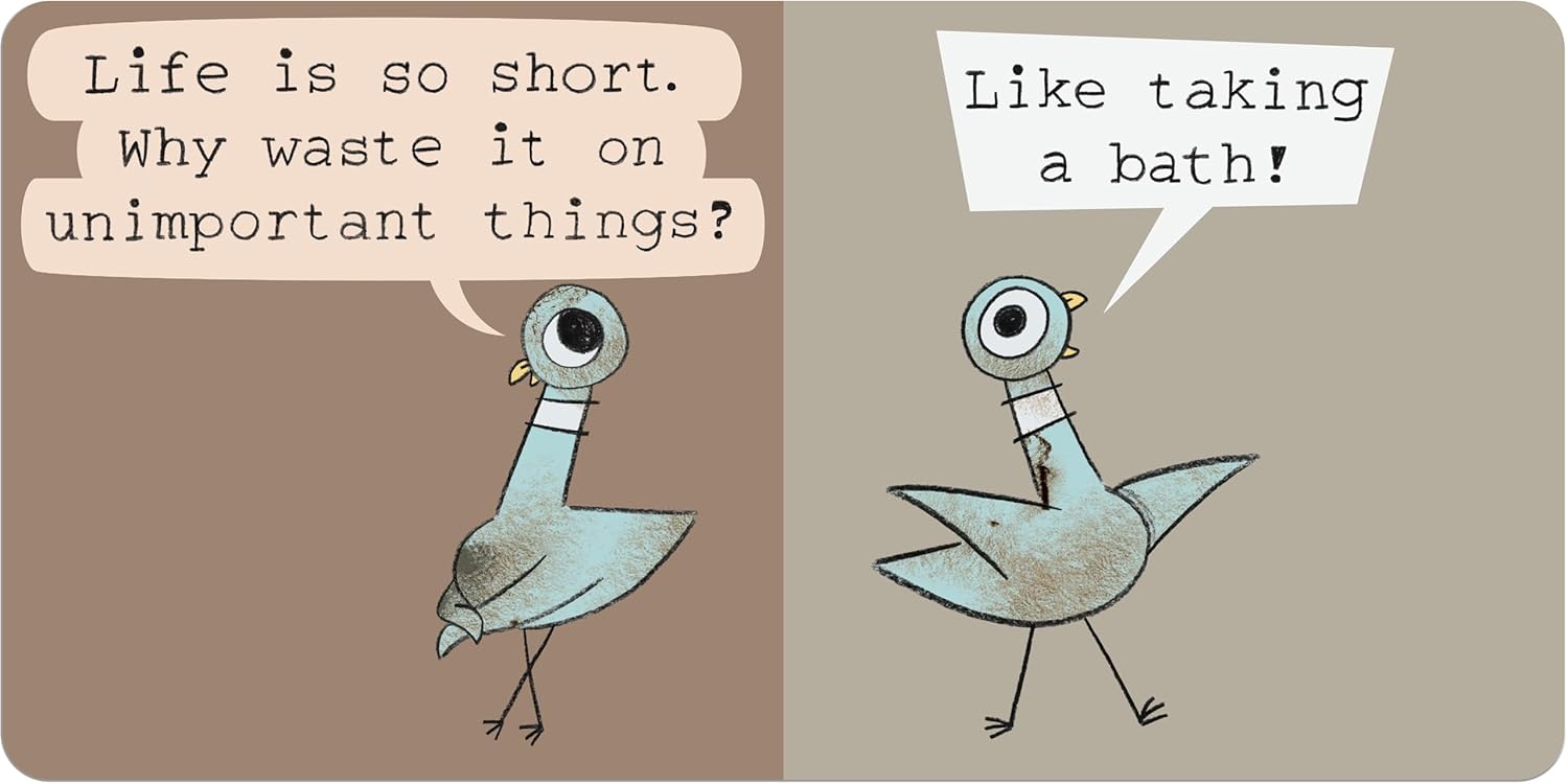 The Pigeon Needs A Bath! Board Book