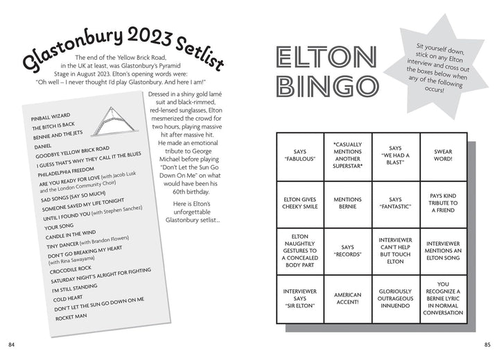 The Elton John Activity Book
