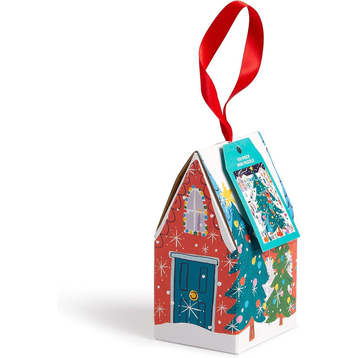 Tree Decorating 130-Piece Mini Puzzle Ornament