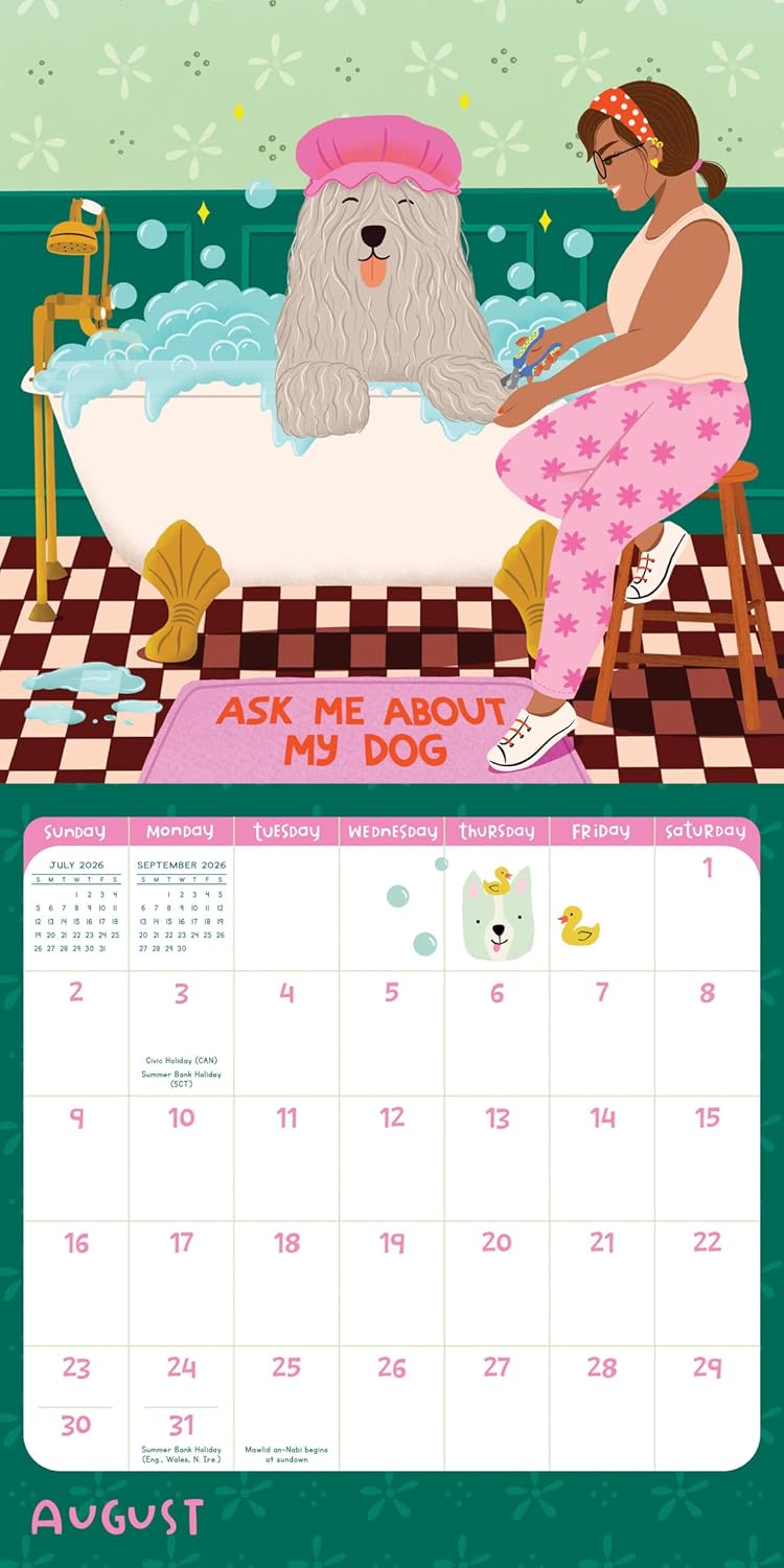 Wall Calendar 2026: Dog Mom