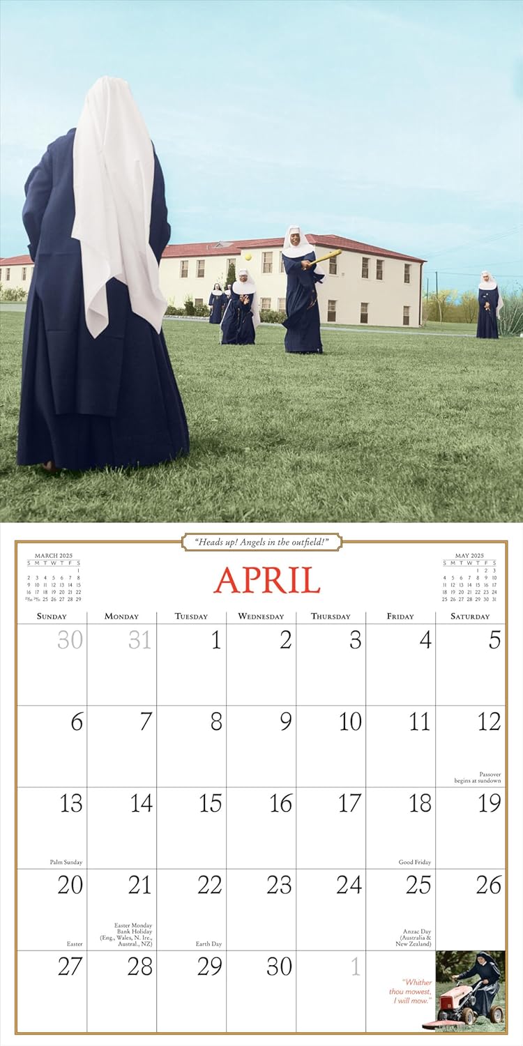 The Original Nuns Having Fun Wall Calendar 2025