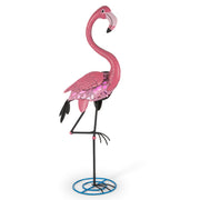 Metal Flamingo Outdoor Sculpture