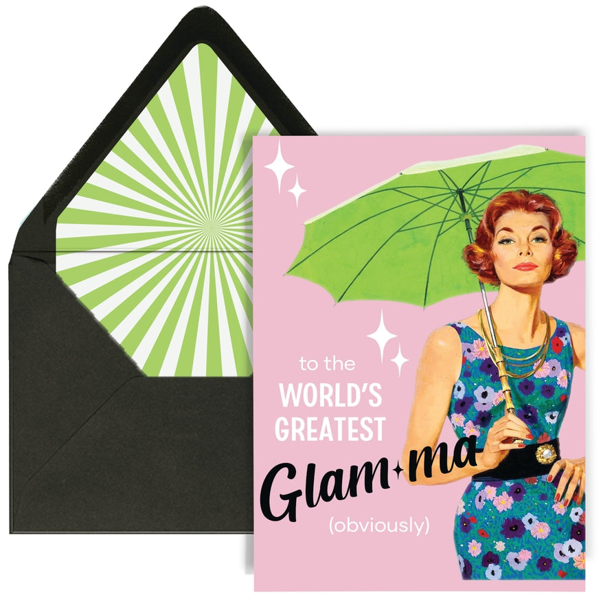 World's Greatest Glamma Greeting Card