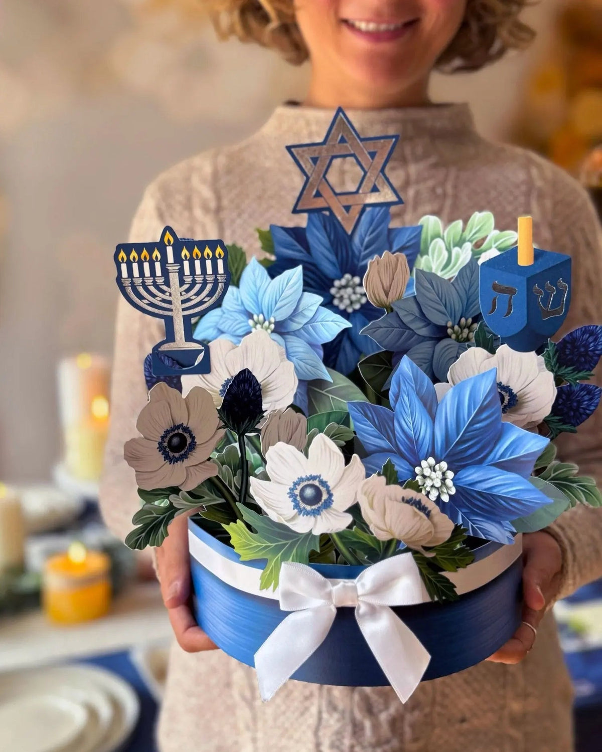 Hanukkah Wishes Pop Up Card