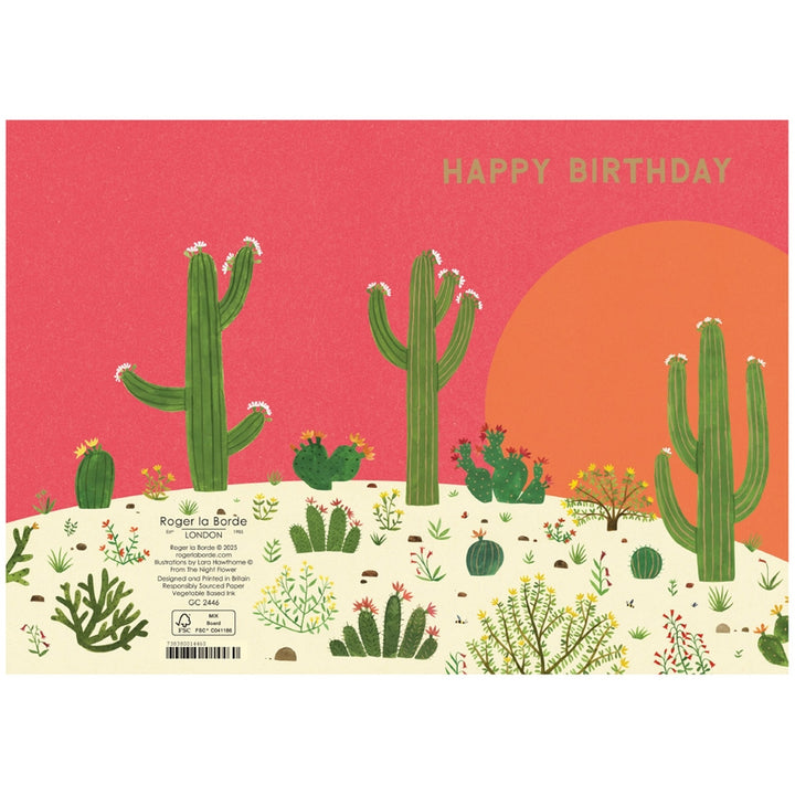 Cactus Grove Birthday Card