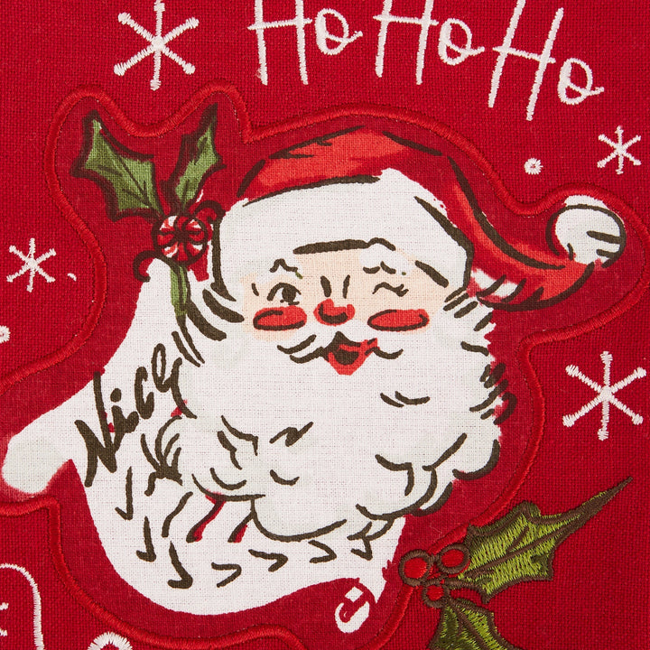 Santa's Nice List Embellished Kitchen Towel