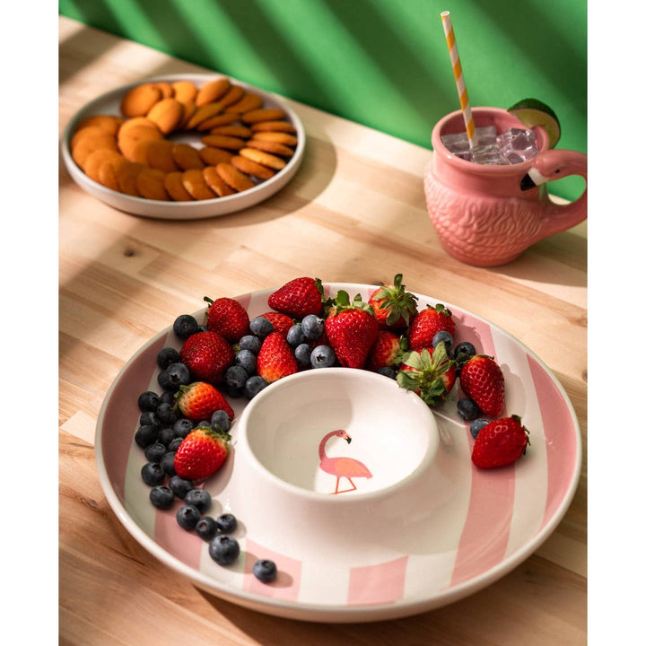 Flamingo Chip & Dip Platter