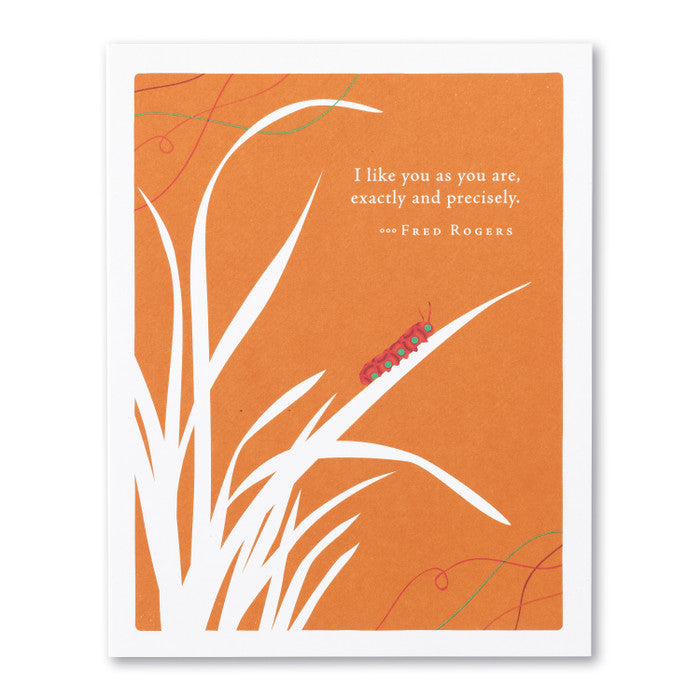 I Like You As You Are Greeting Card