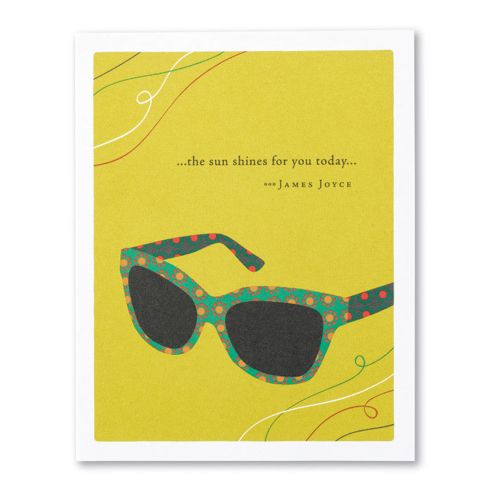 The Sun Shines For You Today Birthday Card