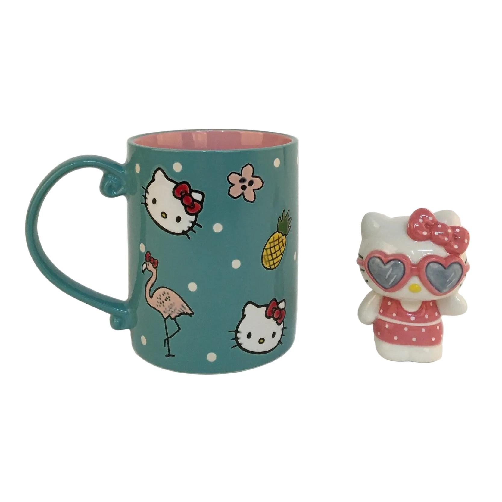 Hello Kitty Polka Dot Mug And Figurine Gift Set
