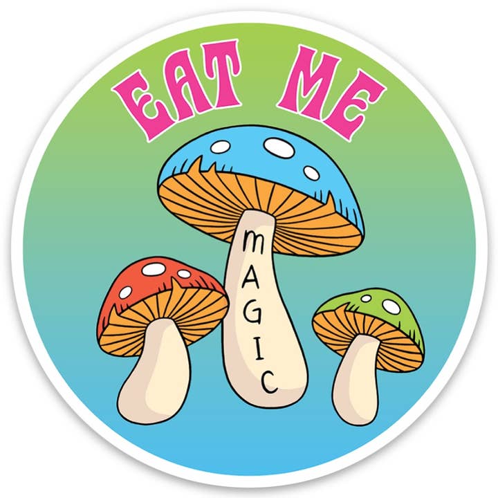 Die Cut Sticker: Magic Mushroom