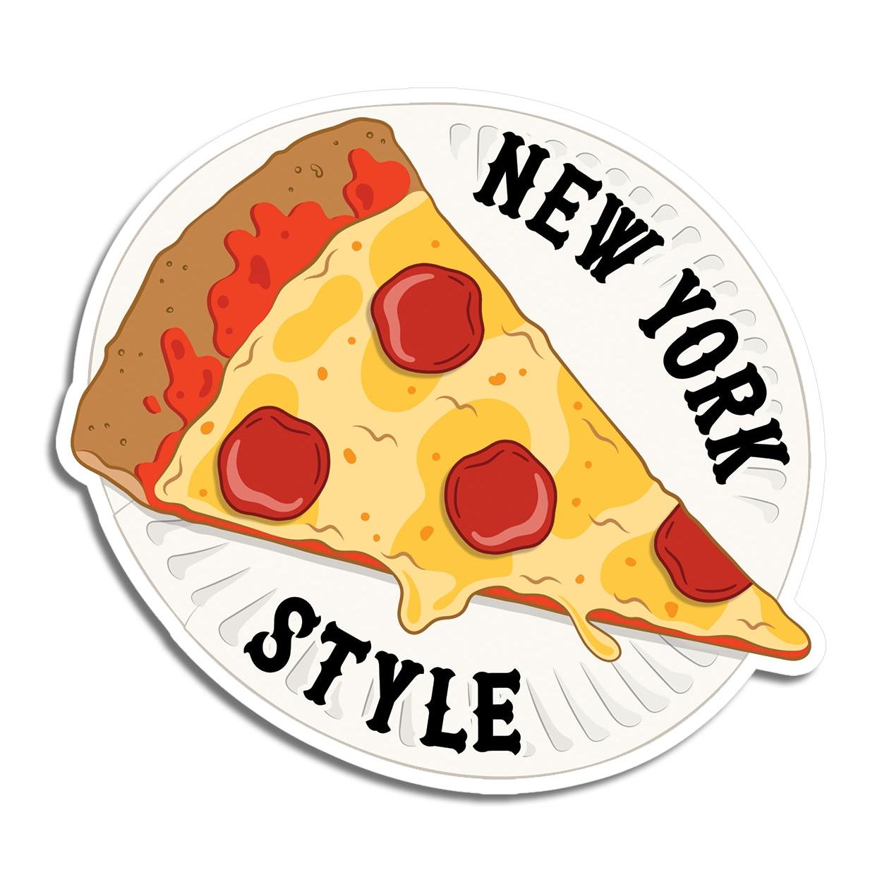 Die Cut Sticker: New York Style Pizza