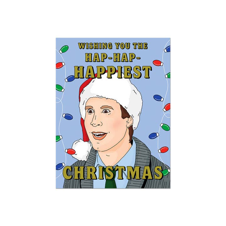 Hap-Hap-Happiest Christmas Clark Holiday Greeting Card