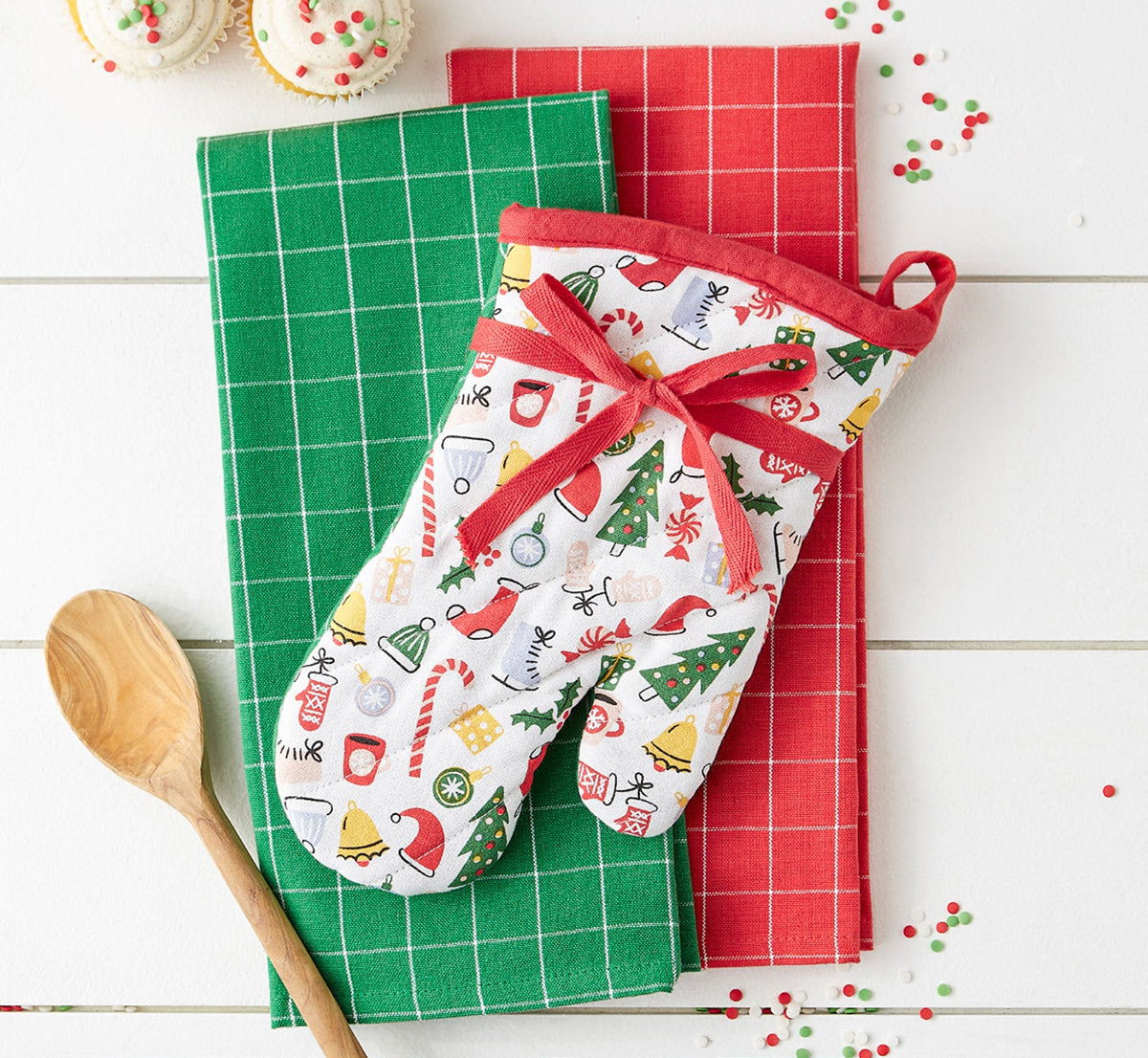 Holiday Vibes Oven Mitt Gift set
