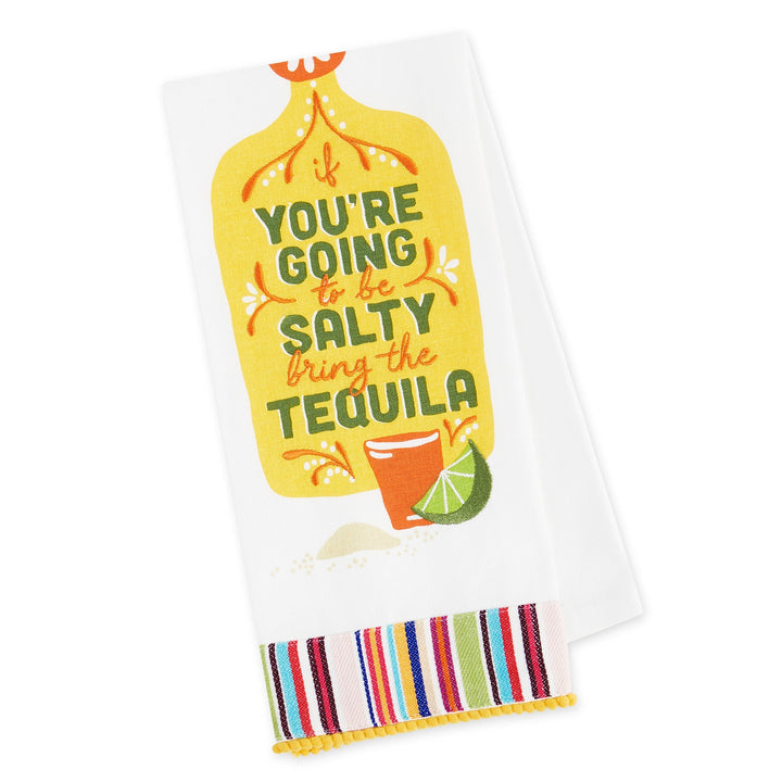 Salty Embellished Dishtowel - Just Fabulous Palm Springs
