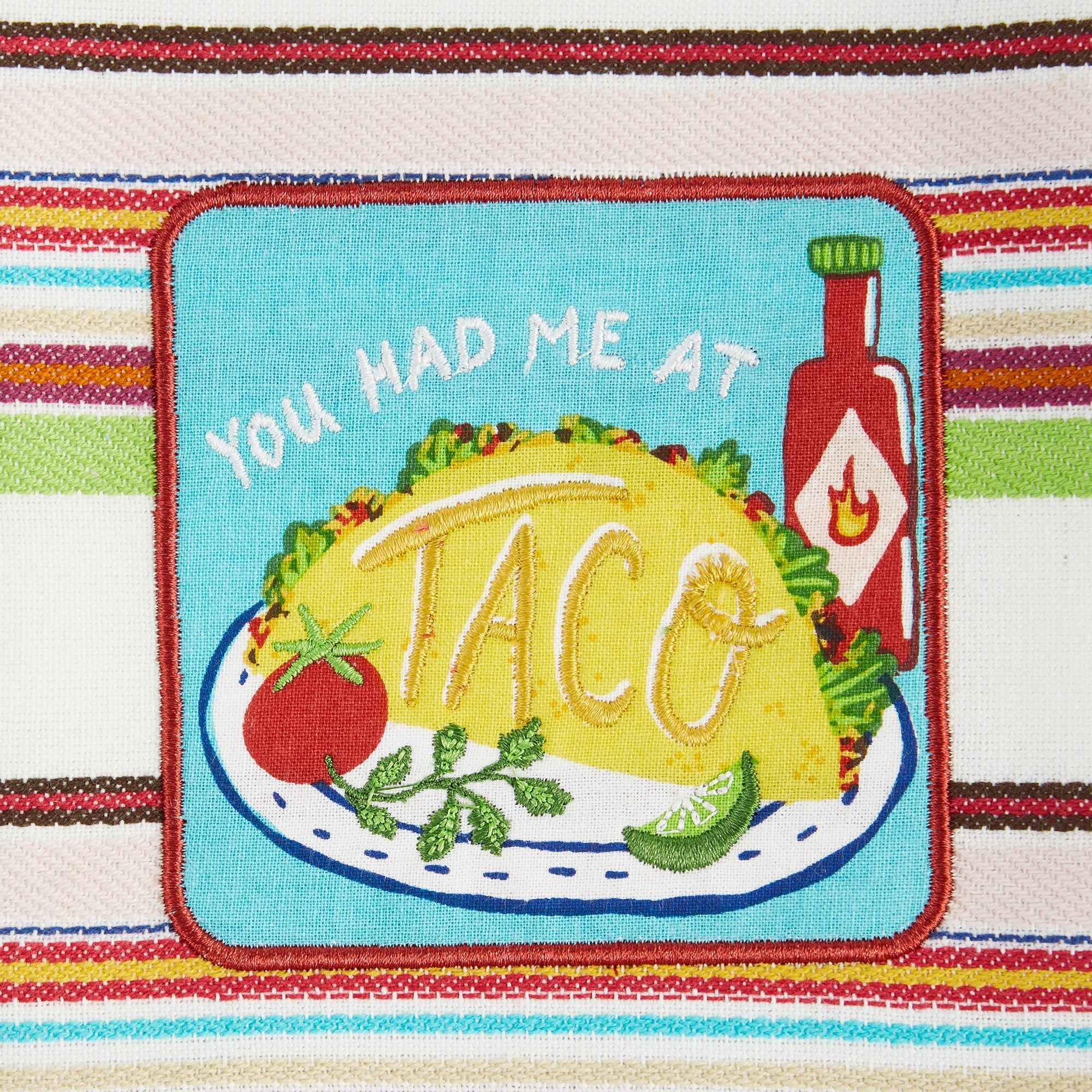 You Had Me At Taco Embellished Dishtowel - Just Fabulous Palm Springs