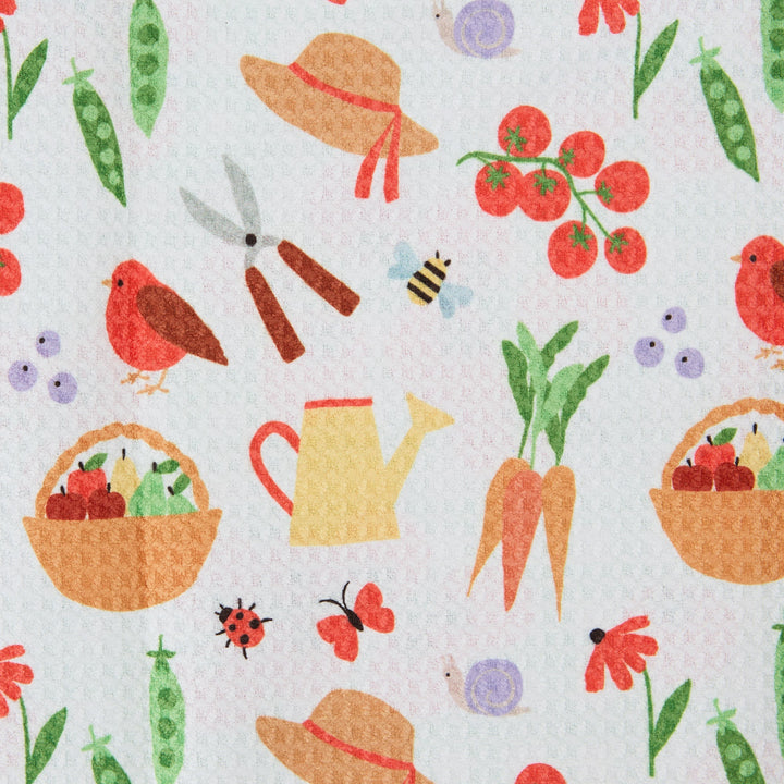 Tomato Garden Printed Microfiber Dishtowel