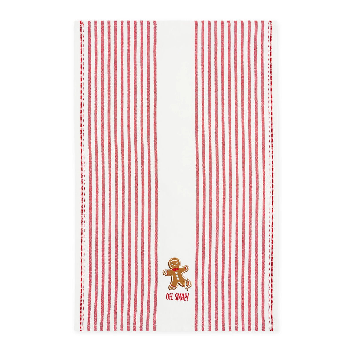 Spicy Gingerbread Embellished Dishtowel - Oh Snap!