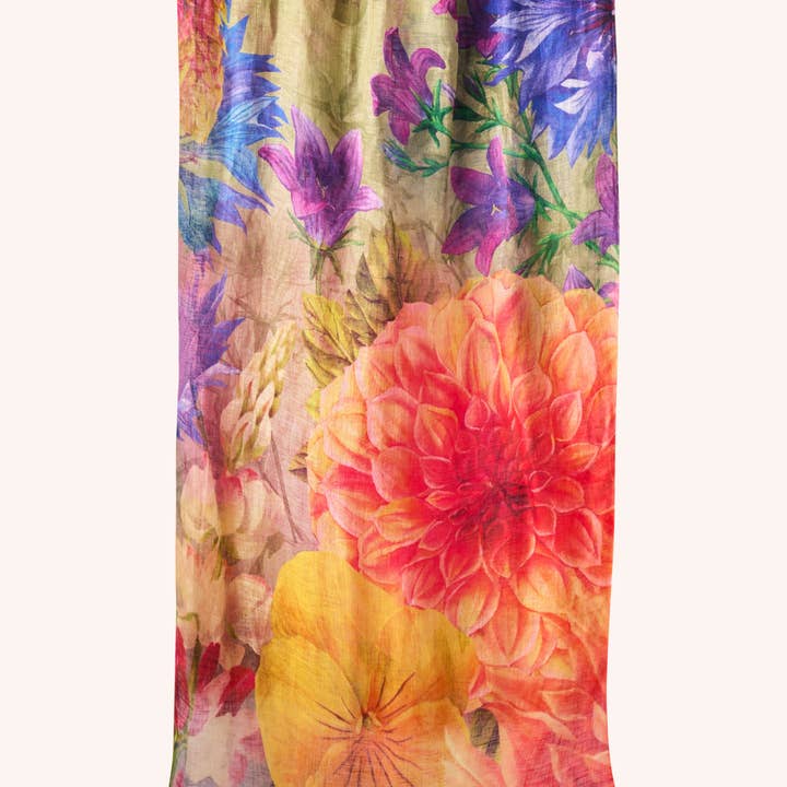 Bountiful Blooms Cotton Scarf