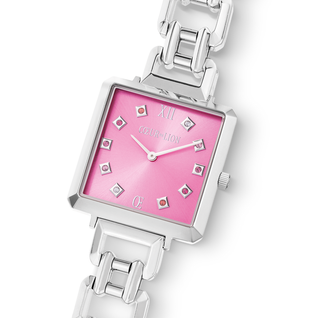 Iconic Cube Watch - Magenta