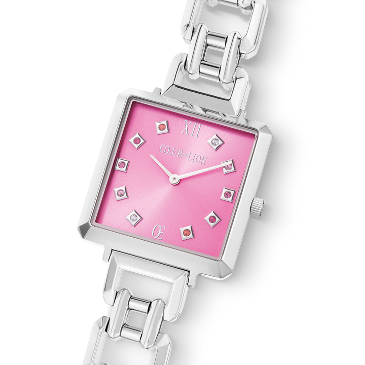 Iconic Cube Watch - Magenta