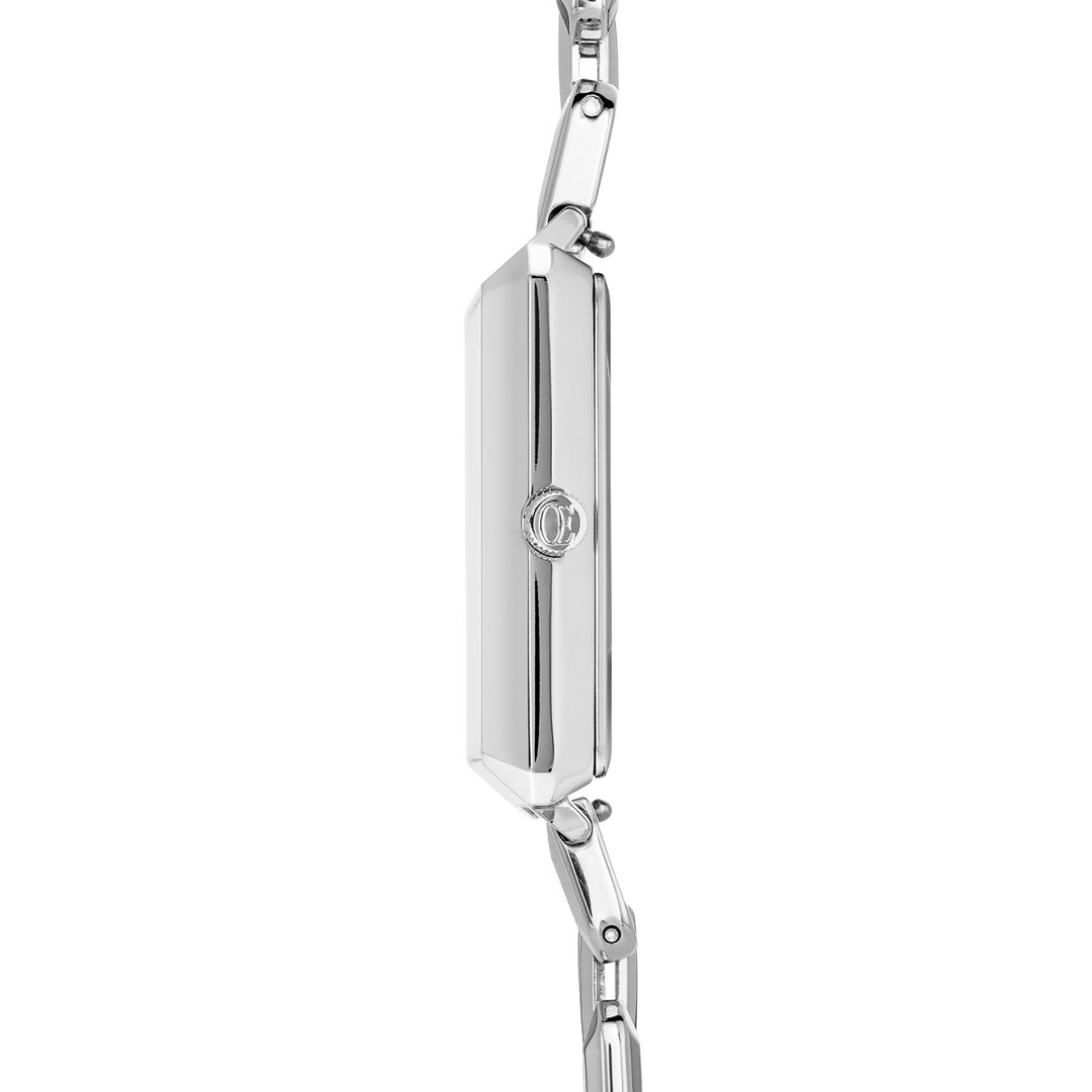 Iconic Cube Watch - Silver & Blue