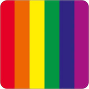 Rainbow Flag Coaster - Just Fabulous Palm Springs