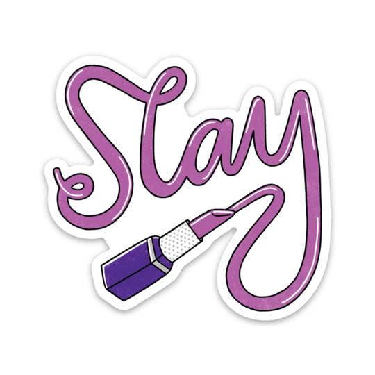 Slay Lipstick Sticker