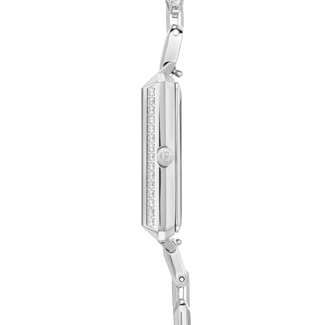 Sparkling Iconic Cube Watch - Silver