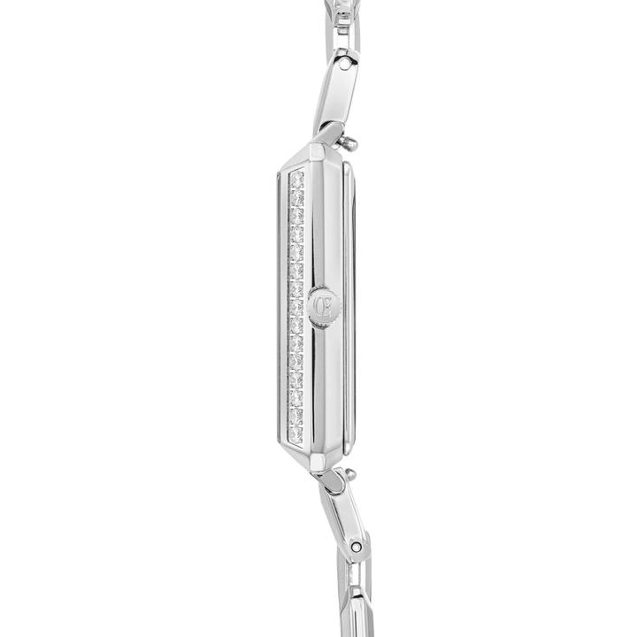 Sparkling Iconic Cube Watch - Silver