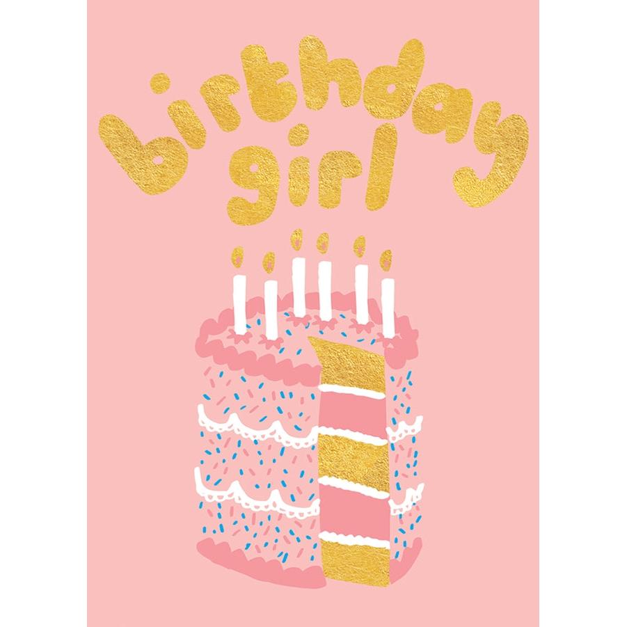 Pink Cake Birthday Card - Just Fabulous Palm Springs